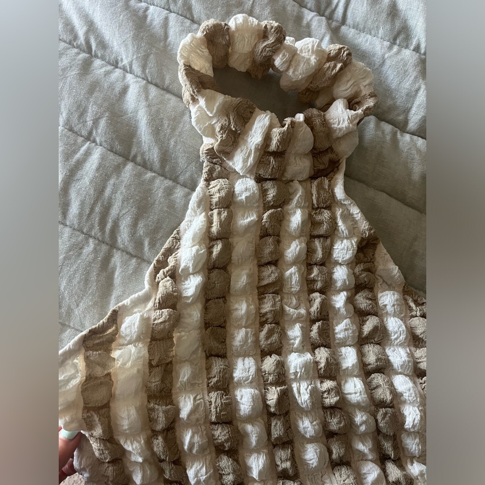 NWT Textured Halter Dress - Picture 6 of 6